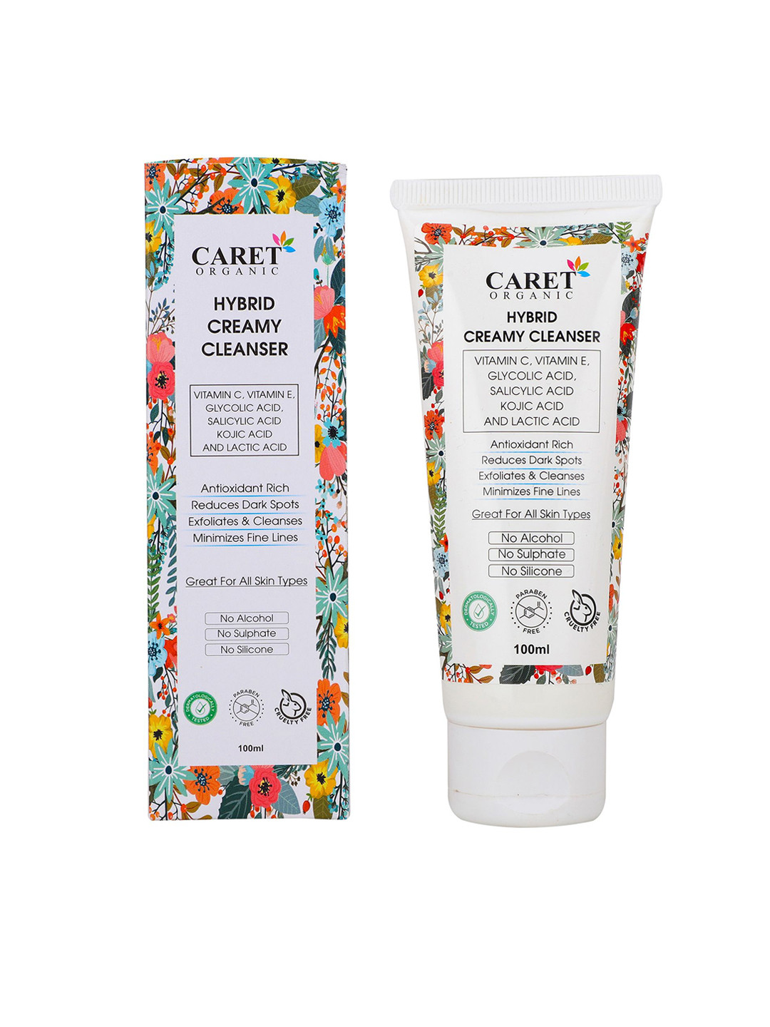CARET ORGANIC Hybrid Creamy Cleanser With Total Moisture Body Lotion