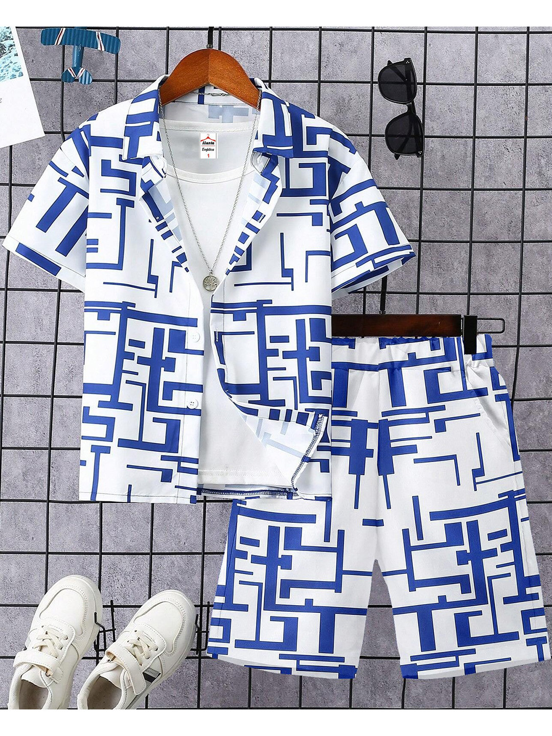 Emblica Kids Printed Short Sleeves Shirt with Shorts