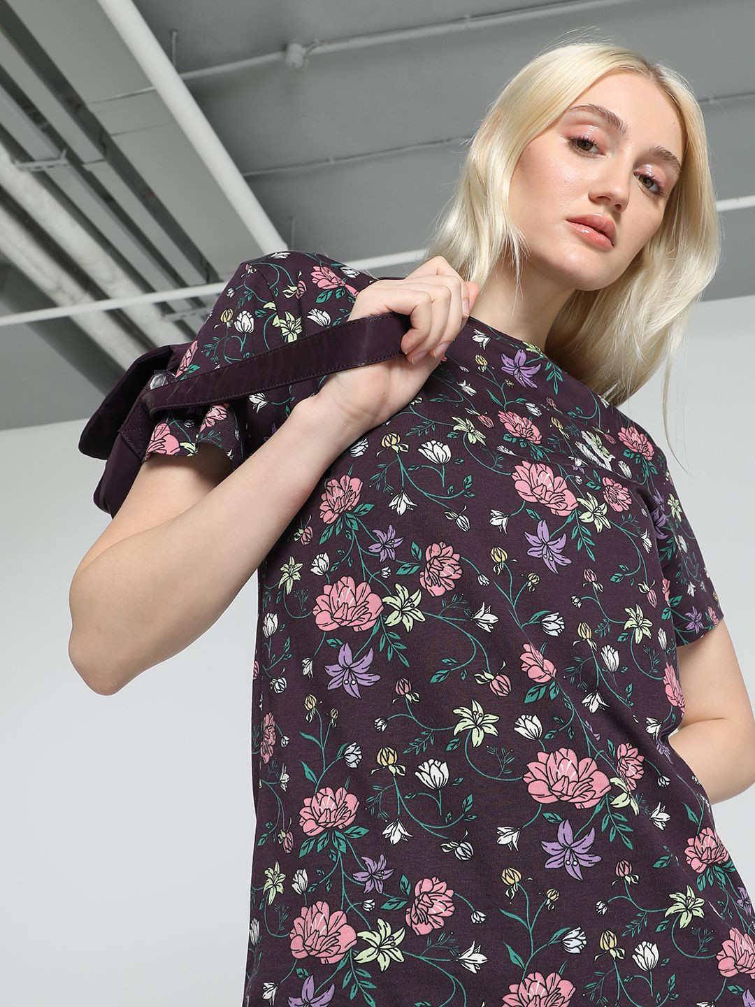 Puma Classics Petalia Women Cotton Floral Printed Relaxed Fit T-shirt