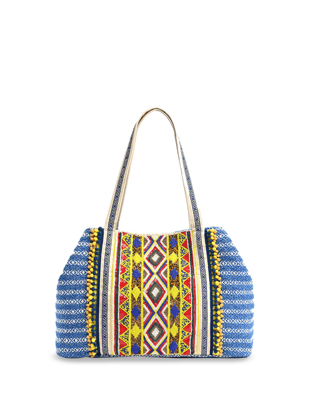 BohoGirl Women Oversized Embellished Shopper Tote Bag