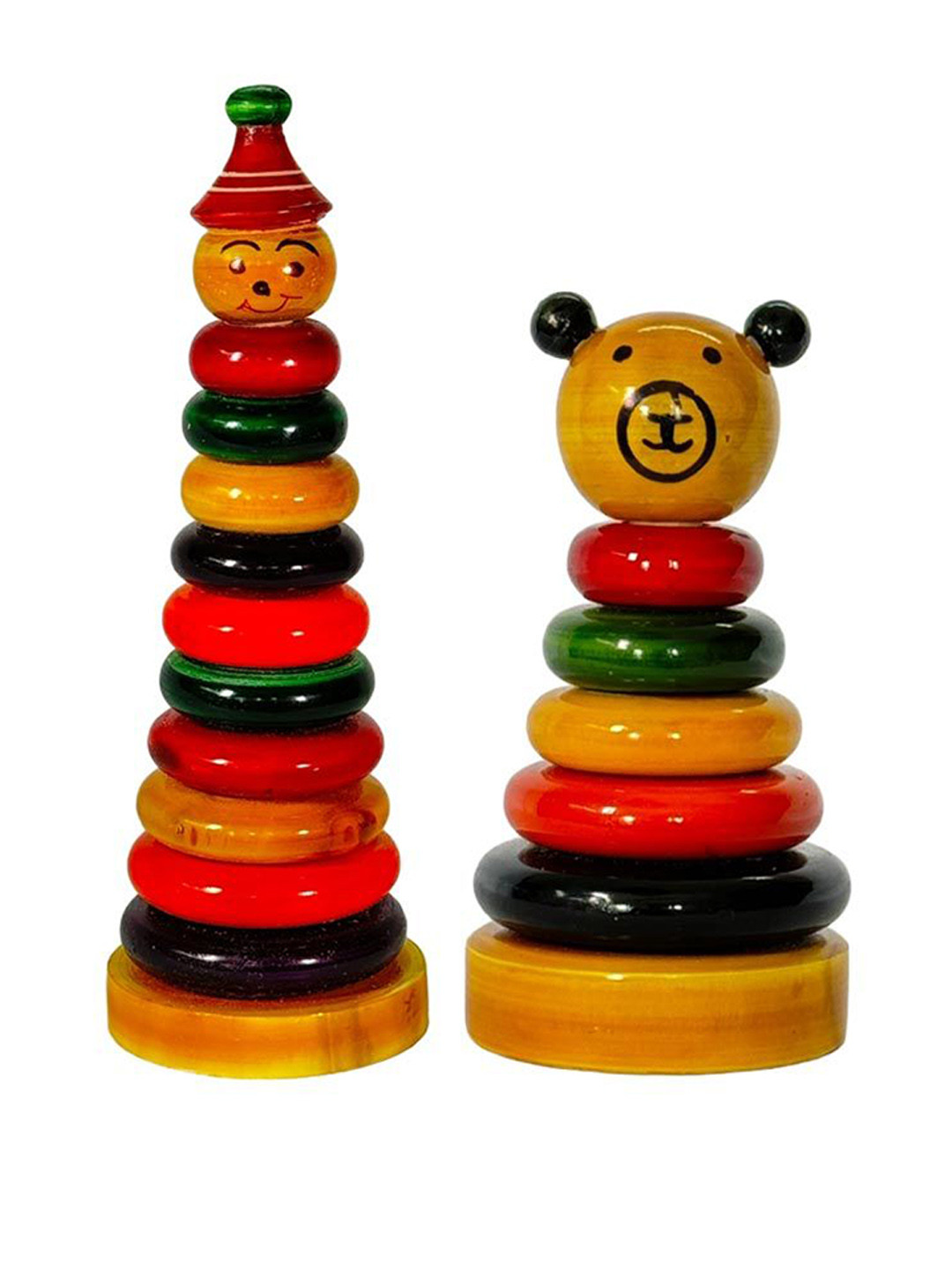LITTLE GINNIE Wooden Joker Stacker Activity Toys and Games