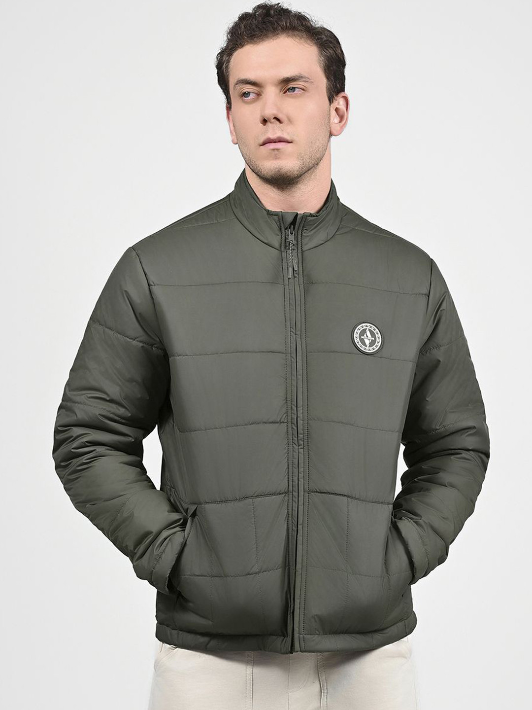 Skechers Men Mock Collar Puffer Jacket