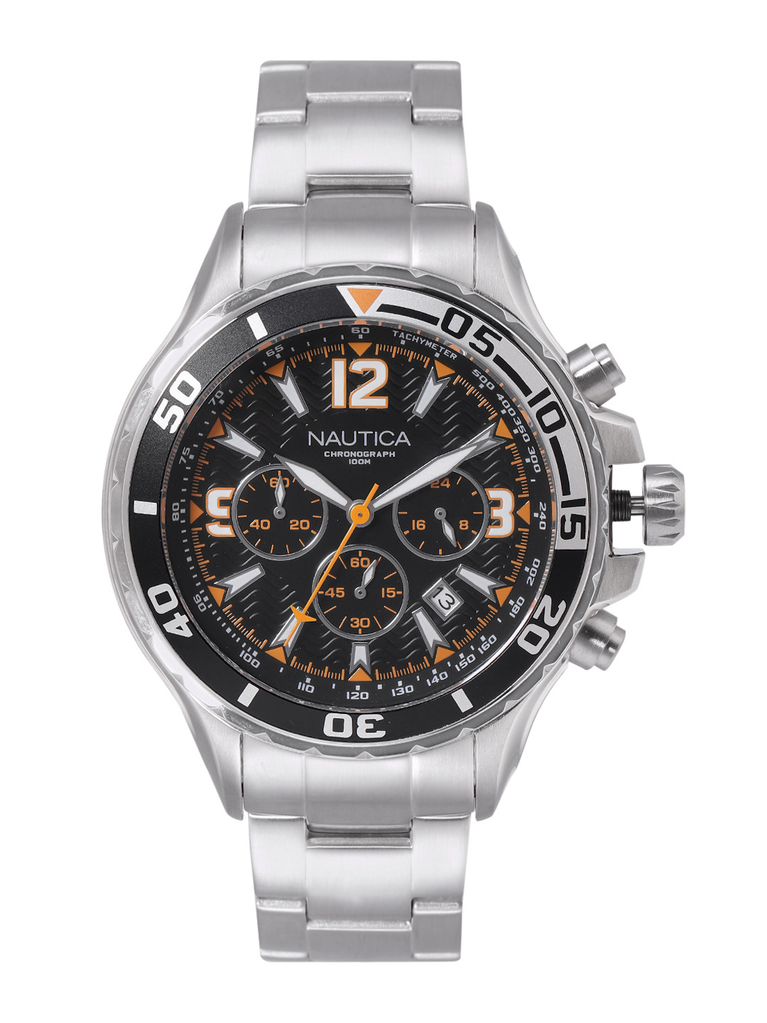 Nautica Men Round Dial Analogue Chronograph Watch NAPNSS217