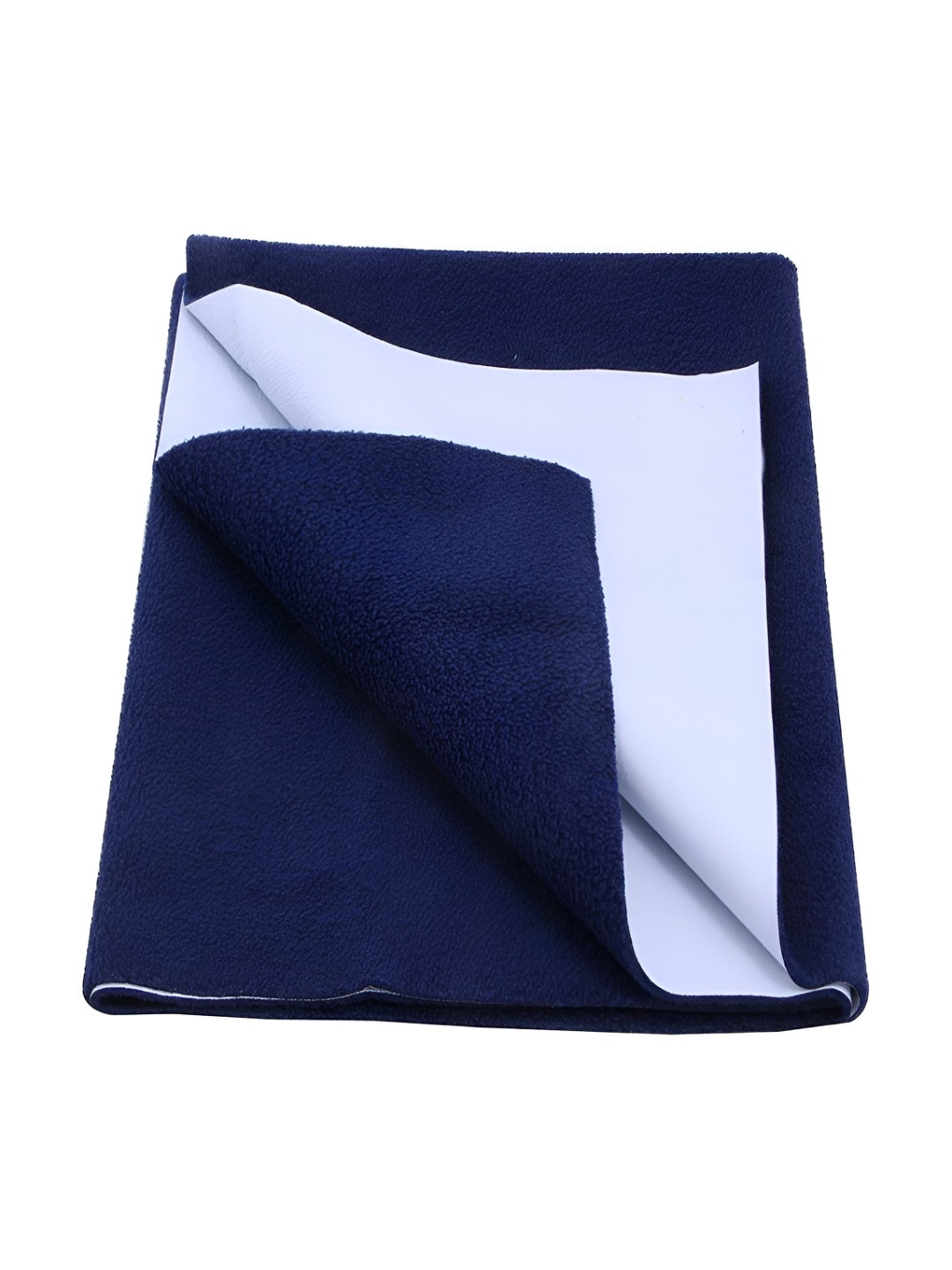 tundwal's Navy Blue Instadry Anti-Piling Waterproof Dry Sheet Bed Protector