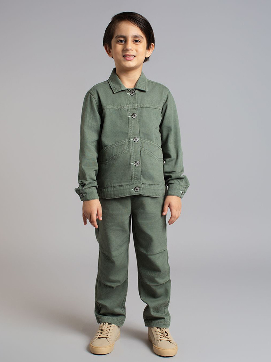 Ed-a-Mamma Boys Dyed Coat with Trousers Co-Ord Set
