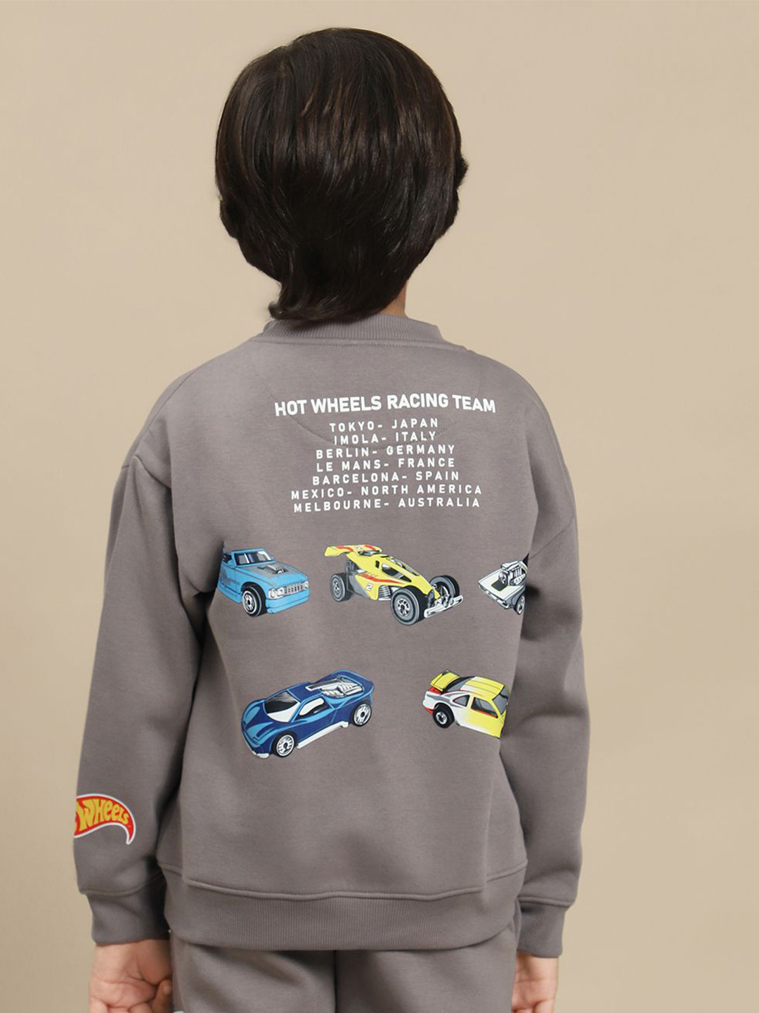 Kids Ville Kids Boys Hot Wheels Printed Sweatshirt