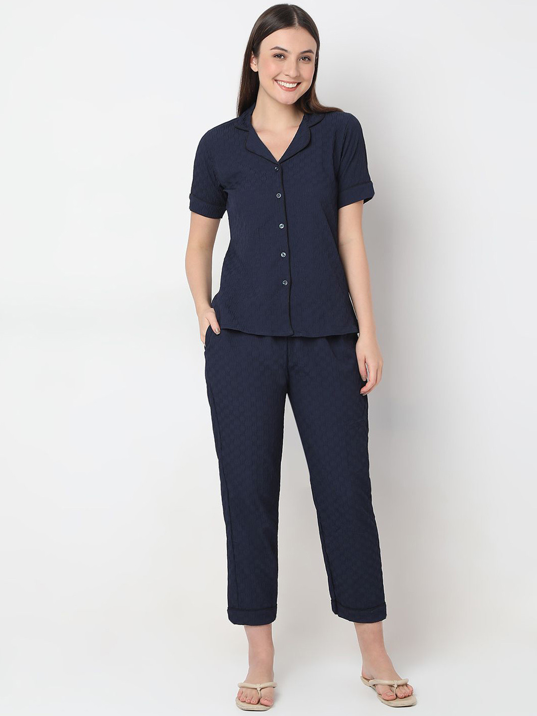 Smarty Pants Women Short Sleeves Night suit