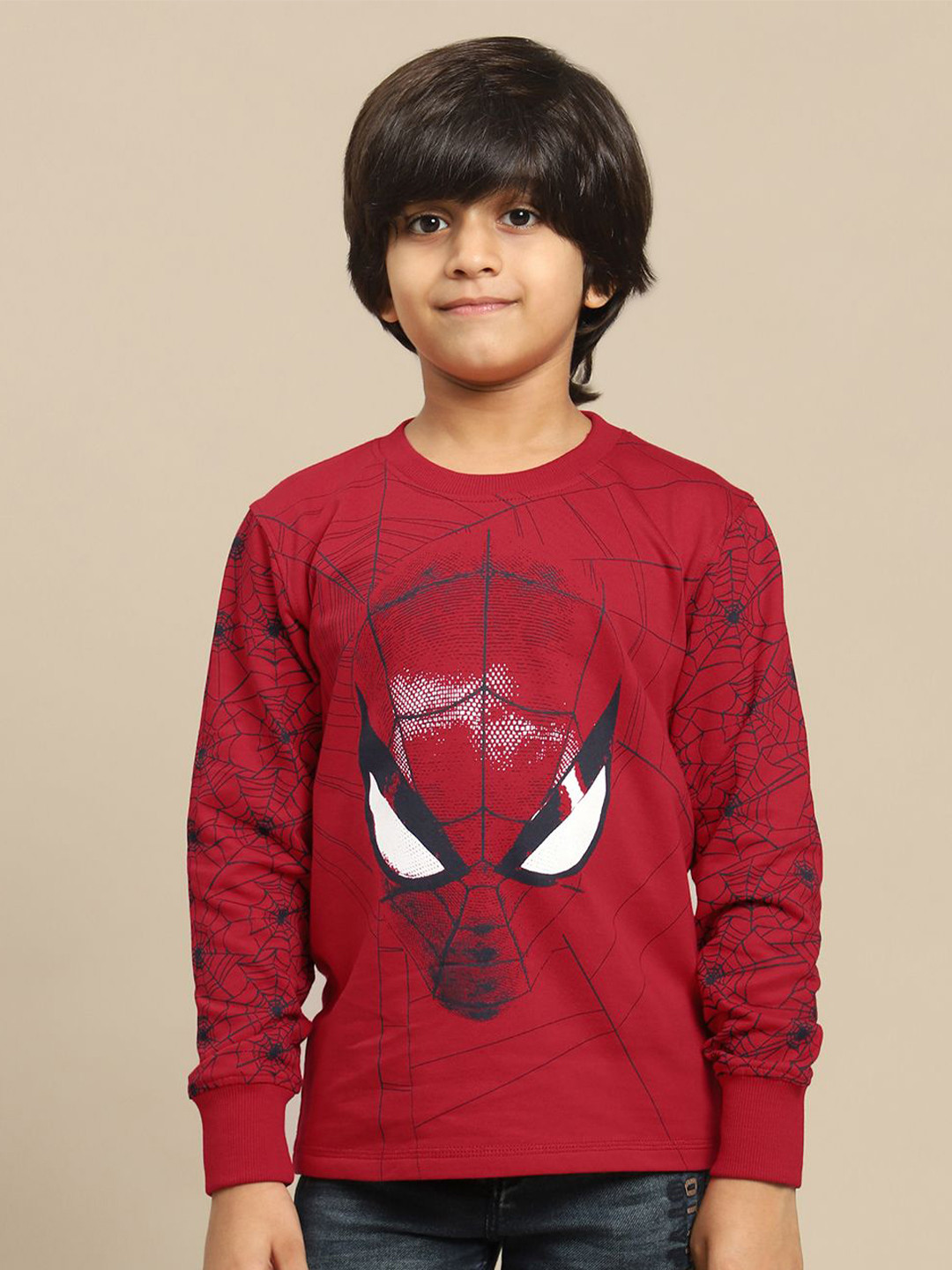 Kids Ville Kids Boys Spider-Man Printed Sweatshirt