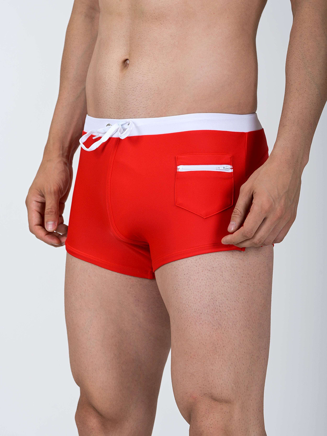 PANTEAZY Men Mid Rise Breathability Trunk-LO-FZ243001-BX-R-S-Red