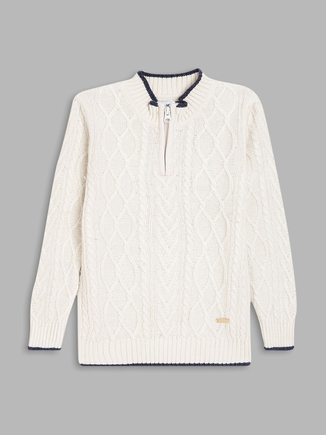 Blue Giraffe Boys Cable Knit Woollen Pullover Sweater