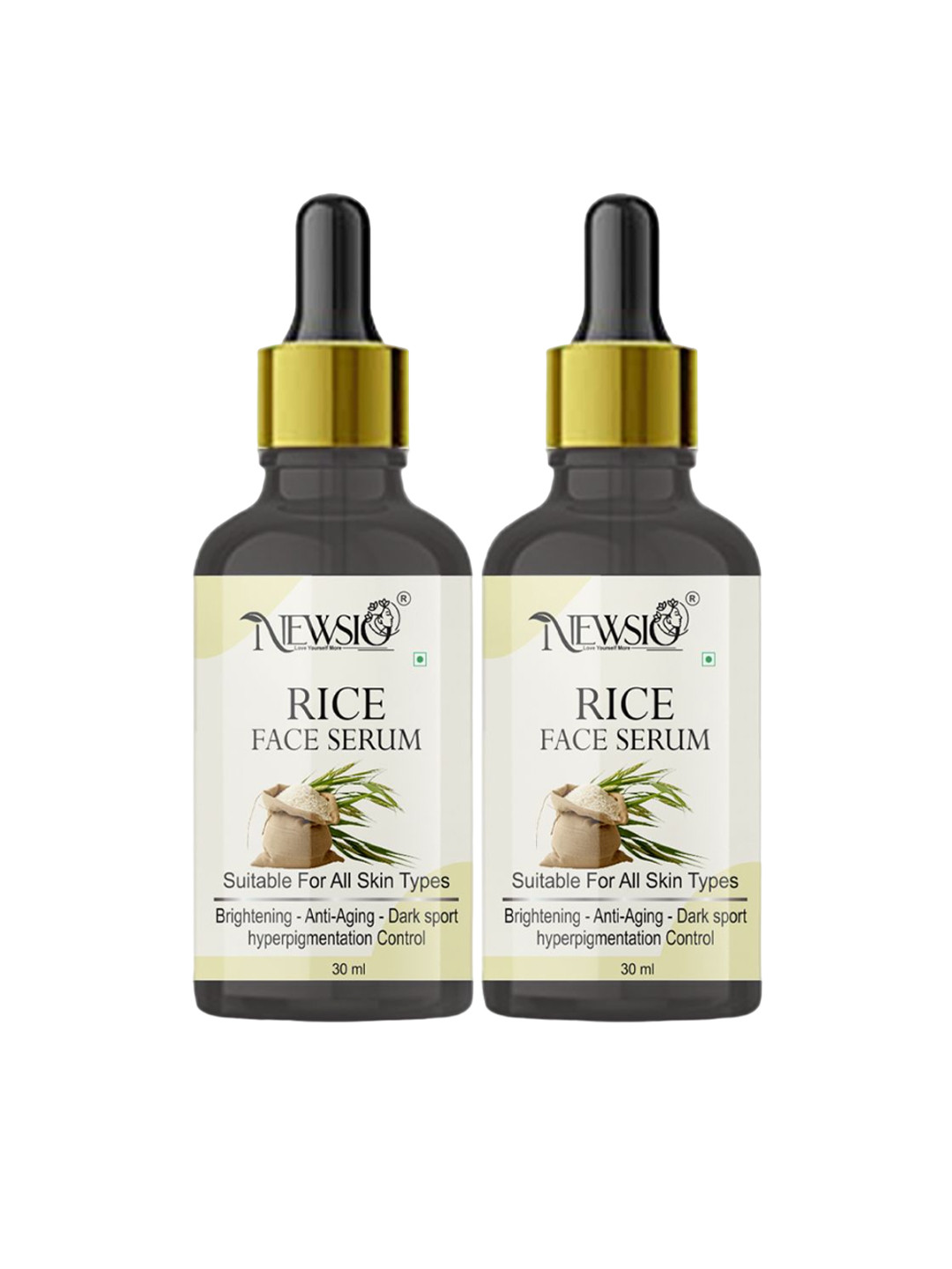 Newsio Set Of 2 Rice Water Serum-30ml Each