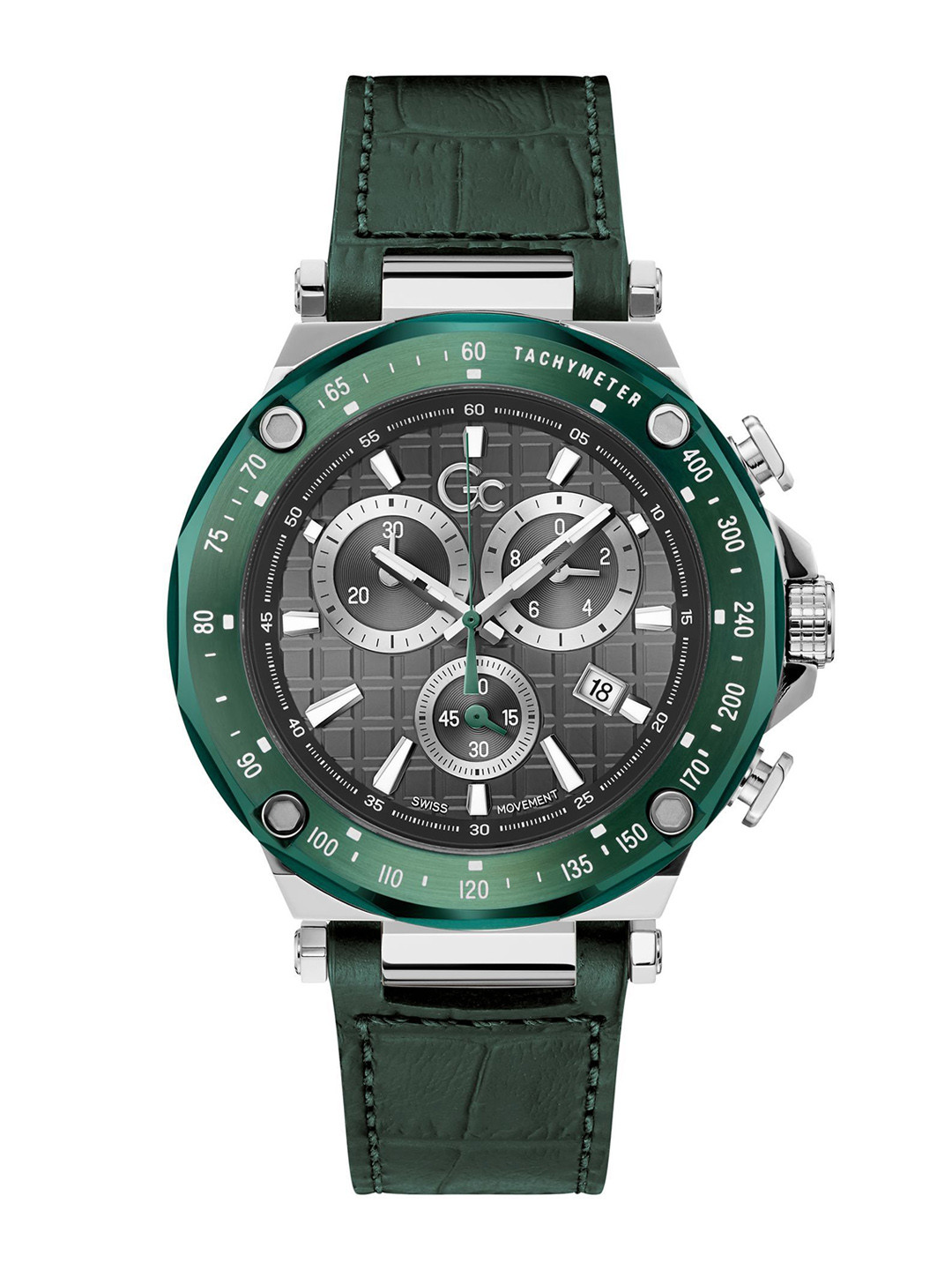 GC GUESS COLLECTION Spirit Sport Grey Round Dial Men Quartz Analog Watch - Y81011G5MF