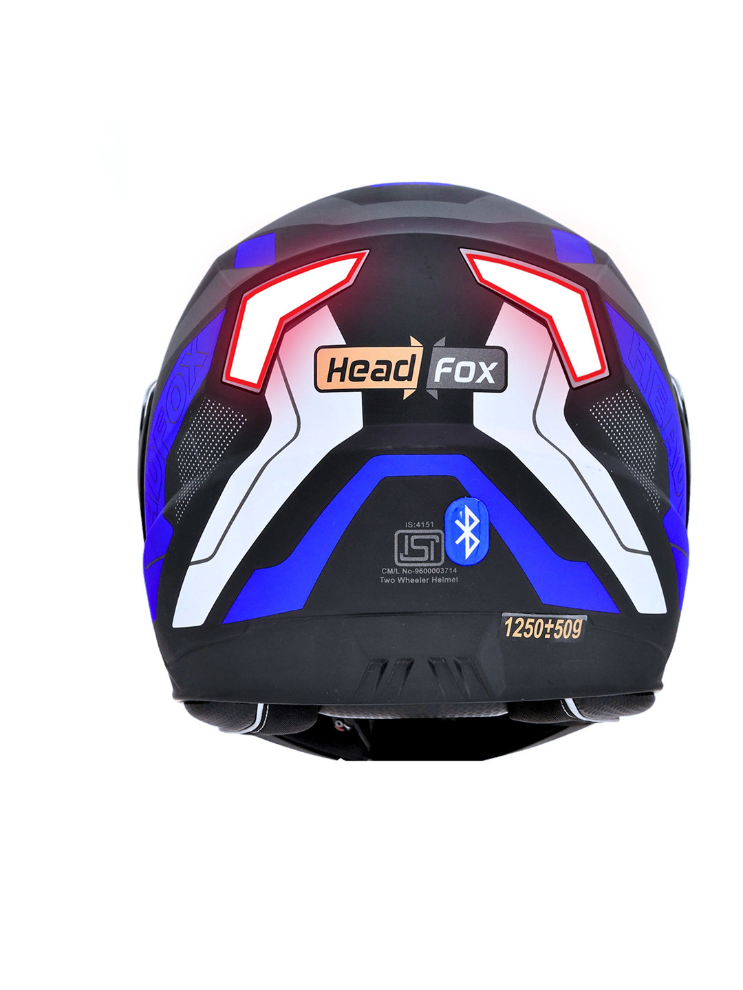 HEADFOX N2 Matt Air 7 Smart Bluetooth Calls Music GPS & Voice Asst. Road DV Helmet