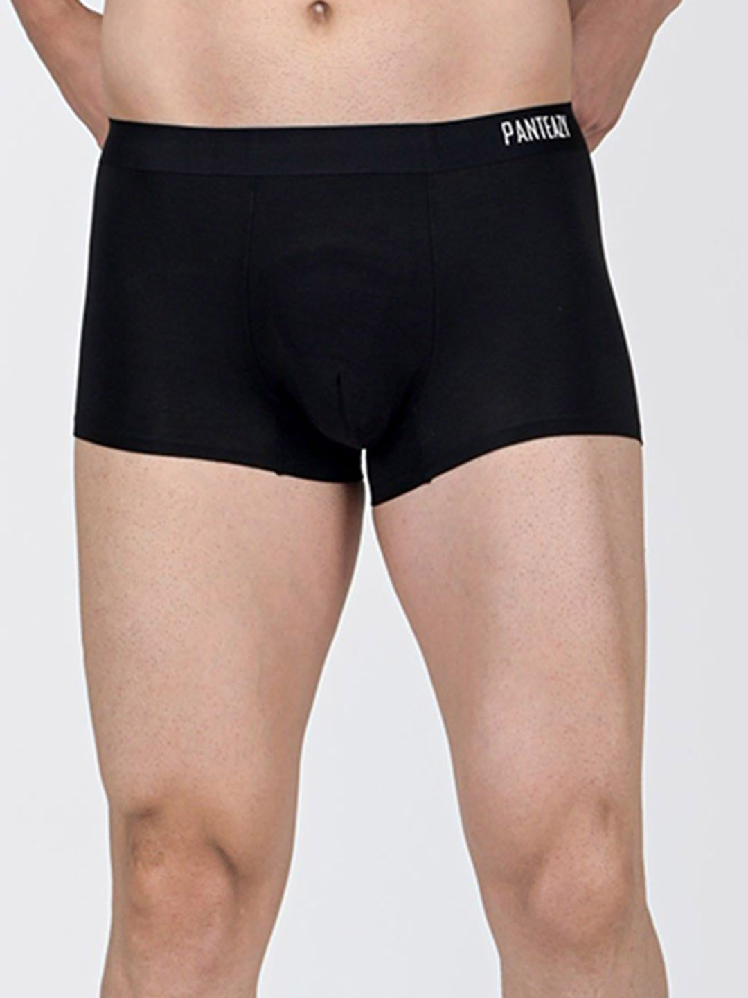 PANTEAZY Men Mid Rise Breathability Trunks-KEV-2410-BSB-B-M-Black