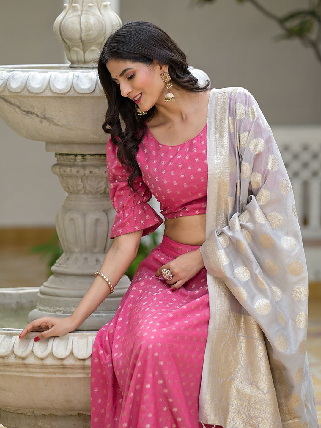 AKS Couture Ready to Wear Lehenga & Blouse With Dupatta