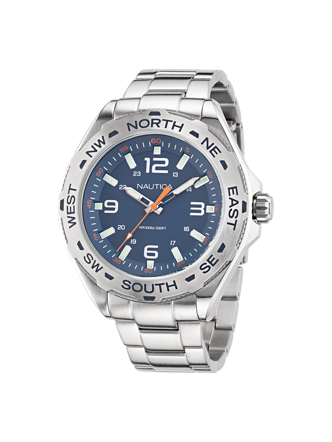 Nautica Clearwater Beach Men Dial & Stainless Steel Straps Analogue Watch NAPCWS302