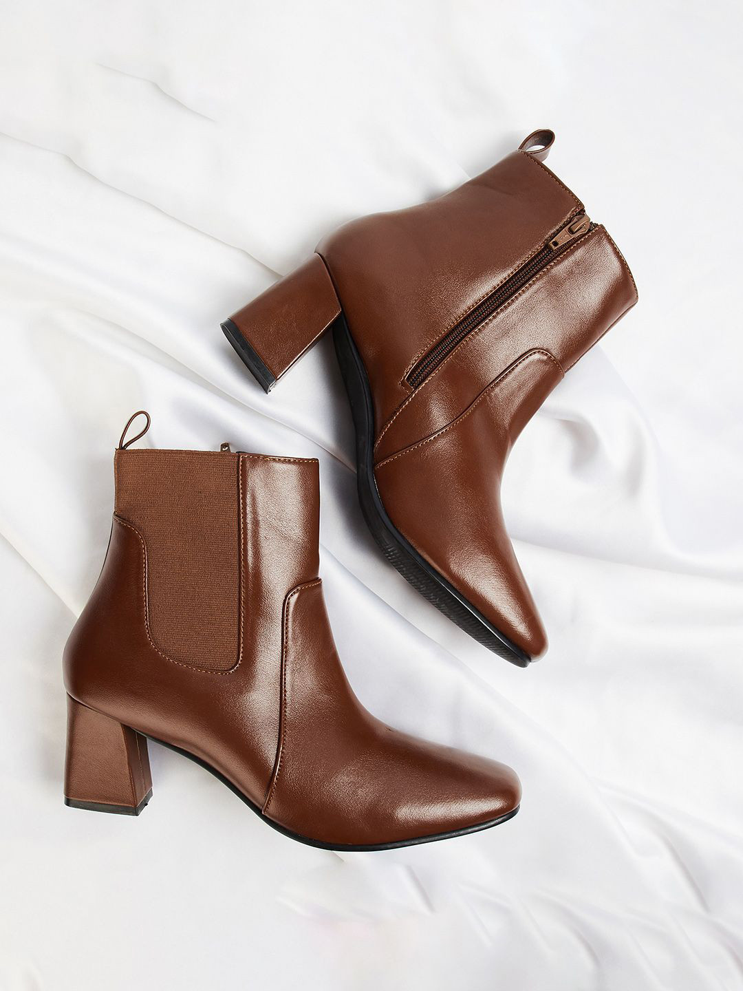 Ginger by Lifestyle Women PU Slip-On Fashion Boots