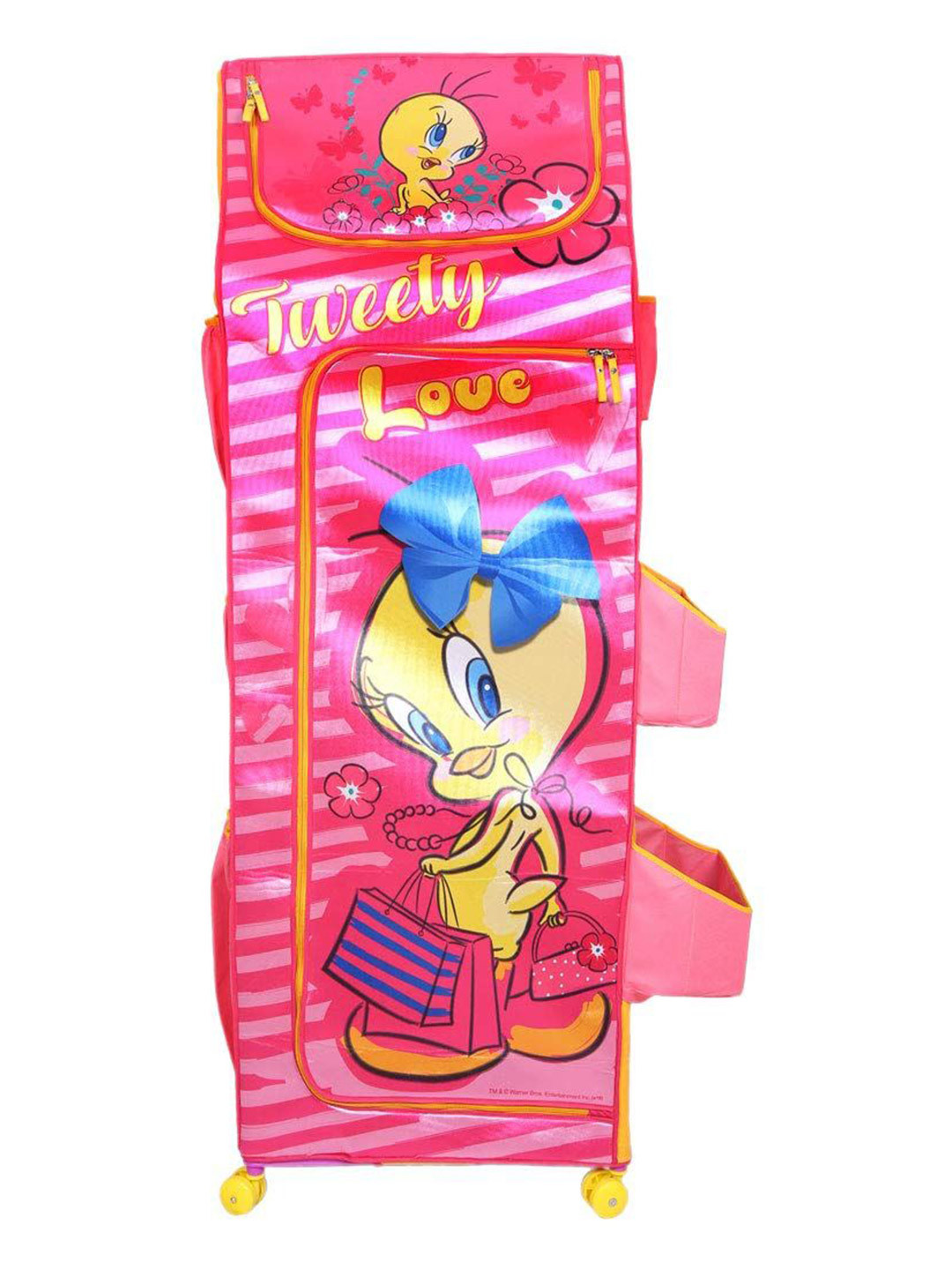 prettykrafts Kids Pink Printed Closet Organisers