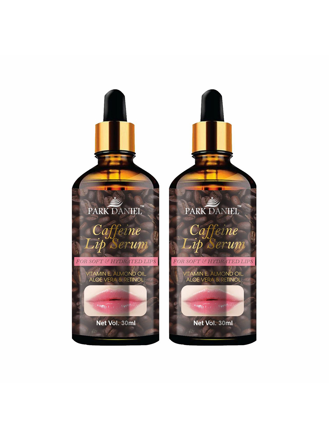 Park Daniel Set Of 2 Caffeine Lip Serum Oil - 30 ml