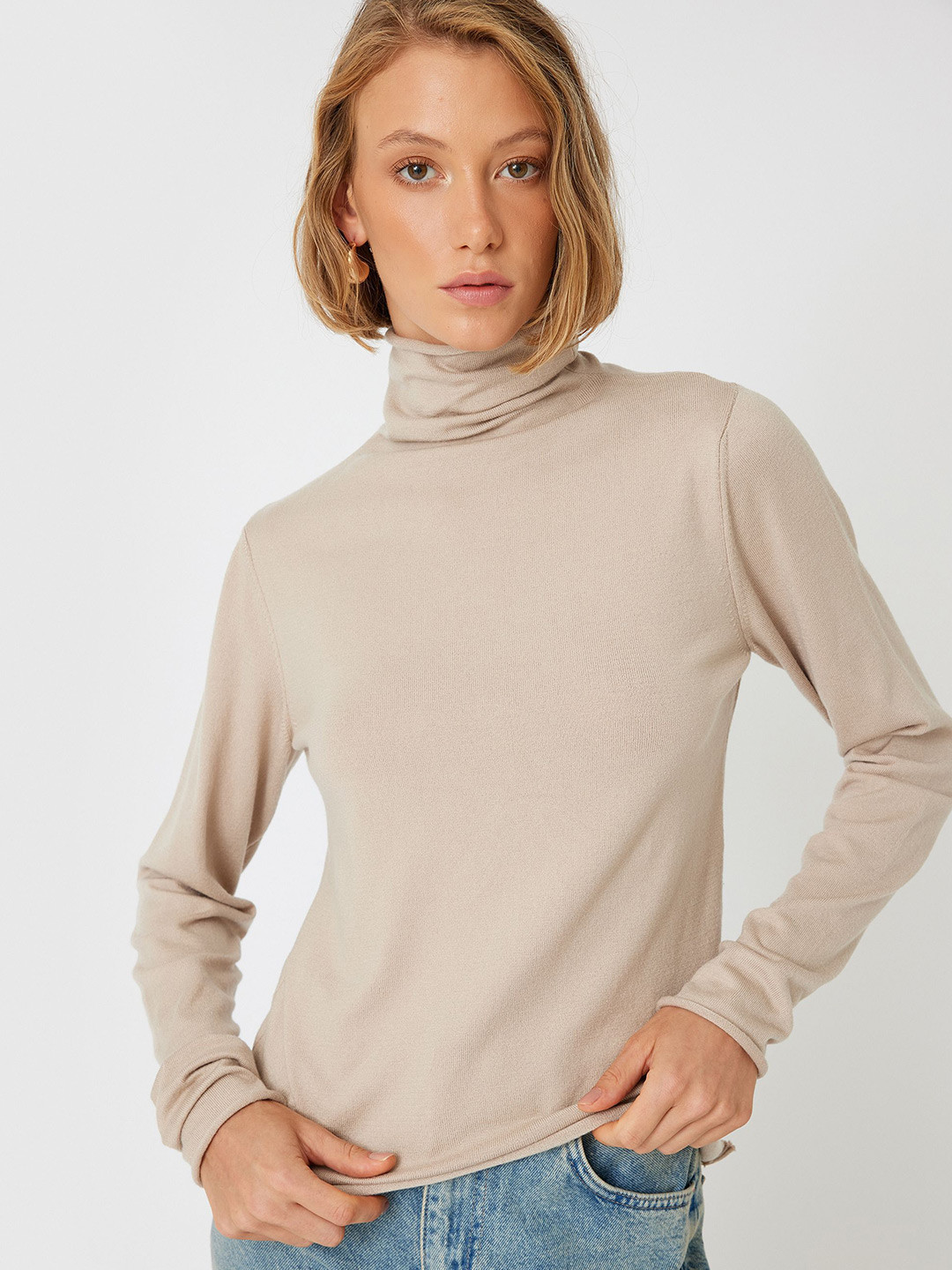 Koton Women Turtle Neck Pullover Sweaters