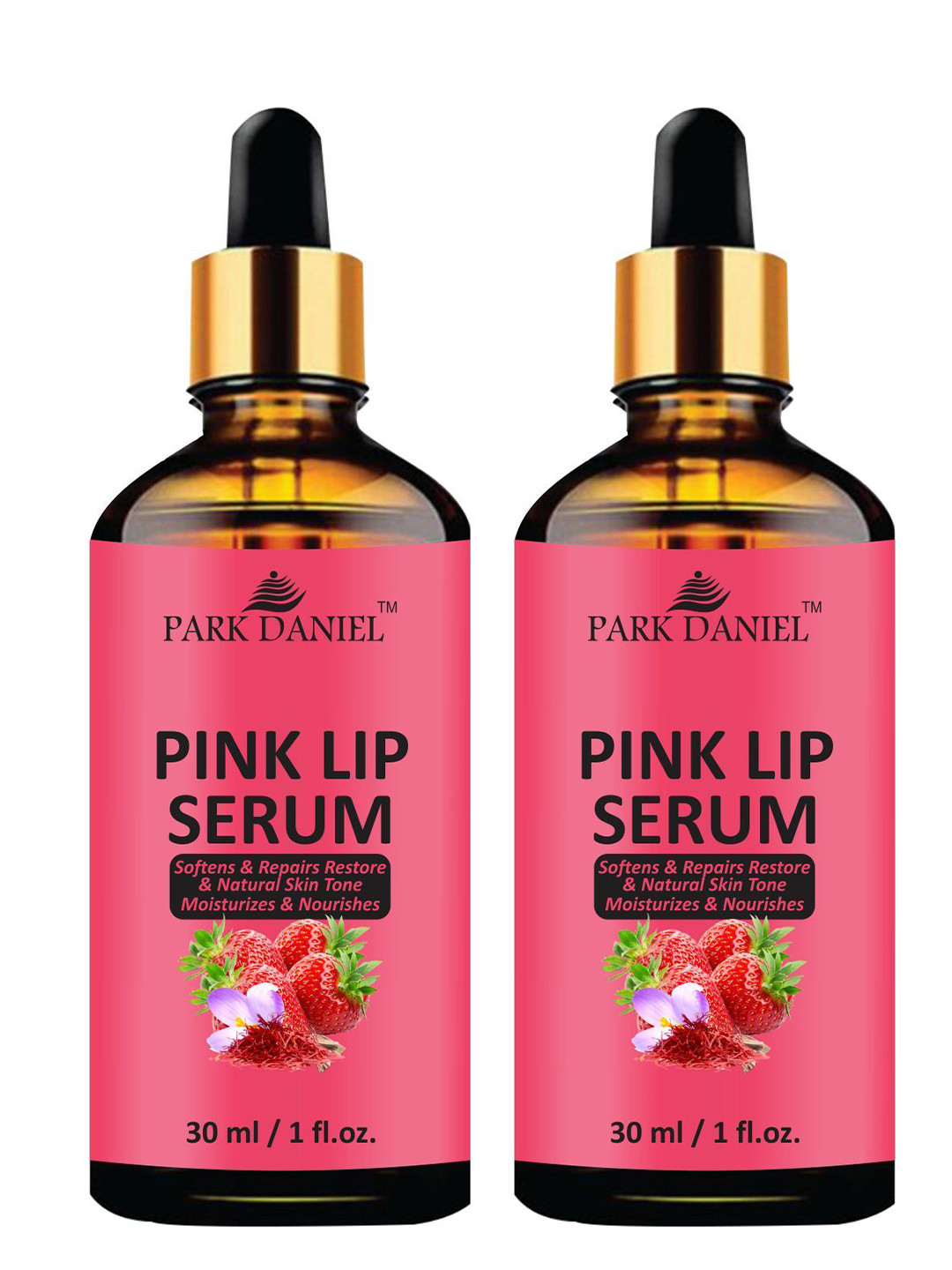 Park Daniel Set Of 2 Pink Lip Serum For Glossy & Soft Lips - 30 ml Each