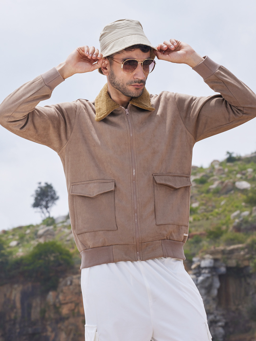 Campus Sutra Men Biker Jacket