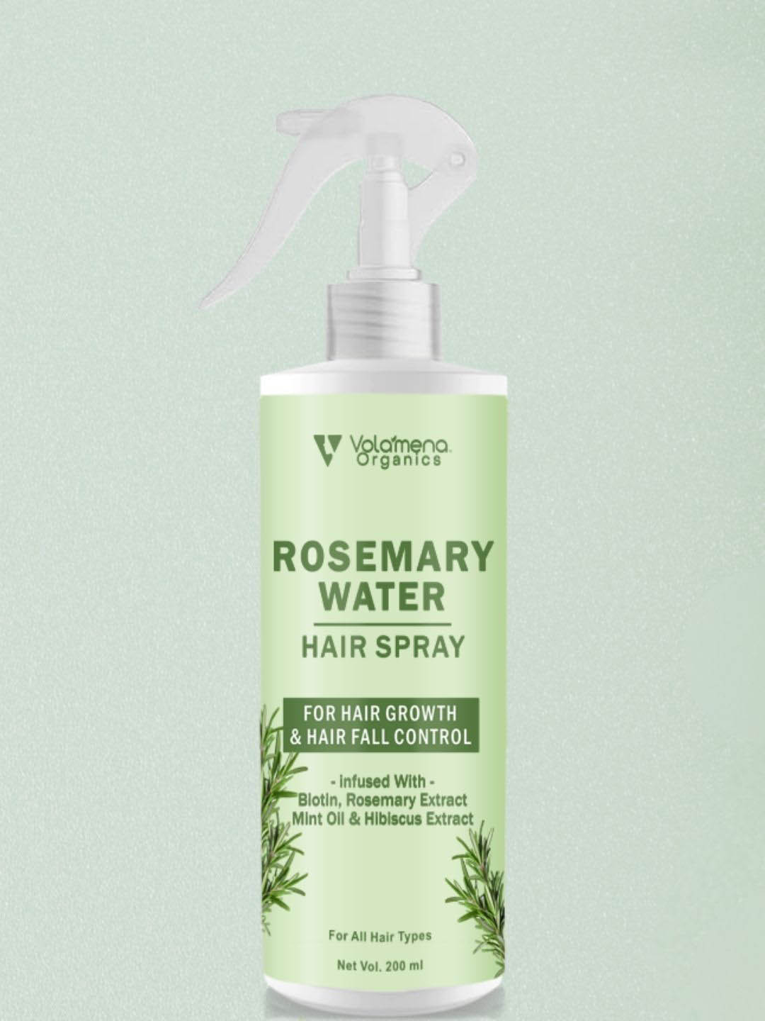 Volamena Rosemary Water Spray With Rosemary, Mint & Biotin - 200 ml
