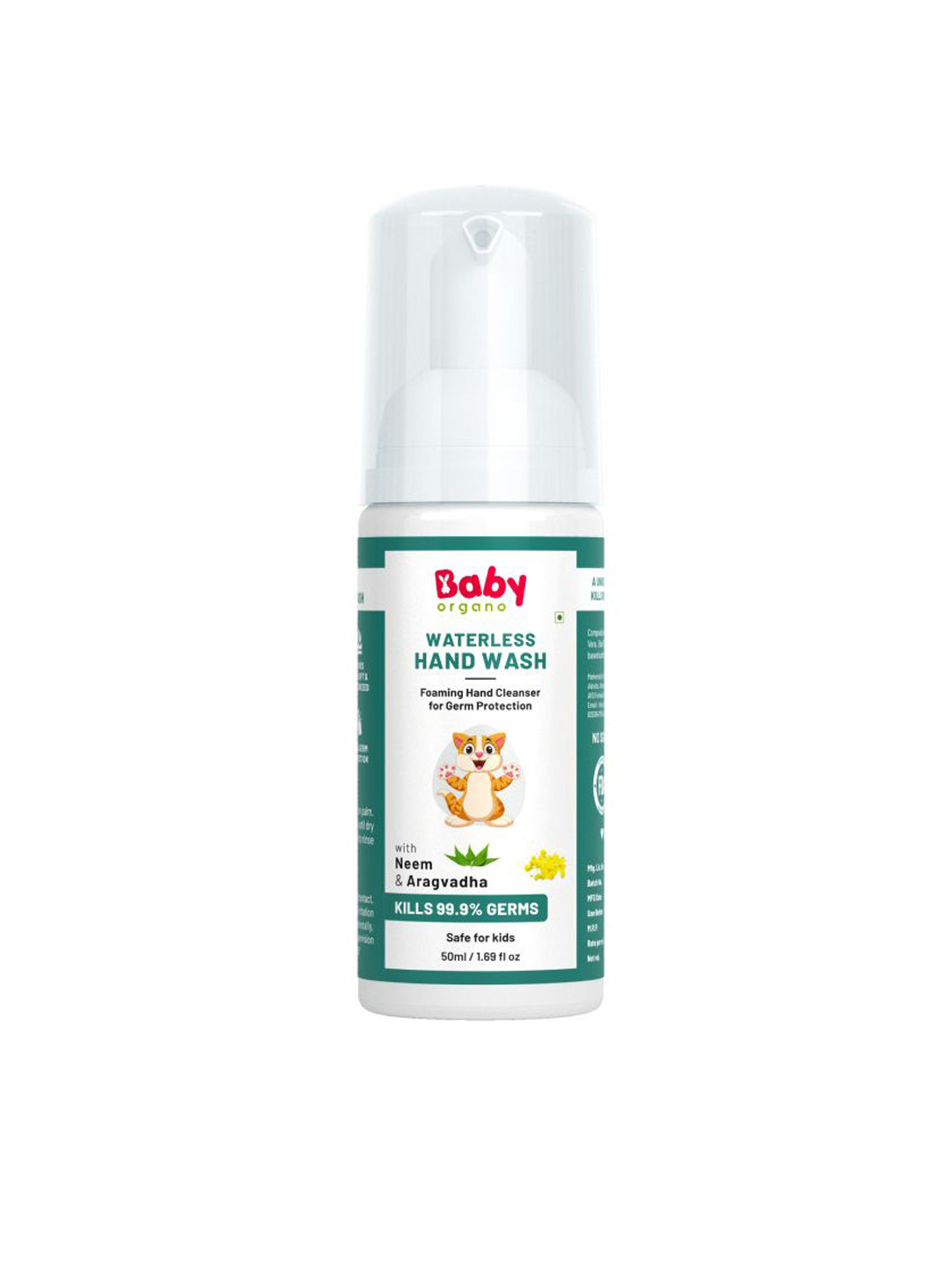 BABYORGANO Waterless Handwash With Neem & Tulsi Extract - 50 ml