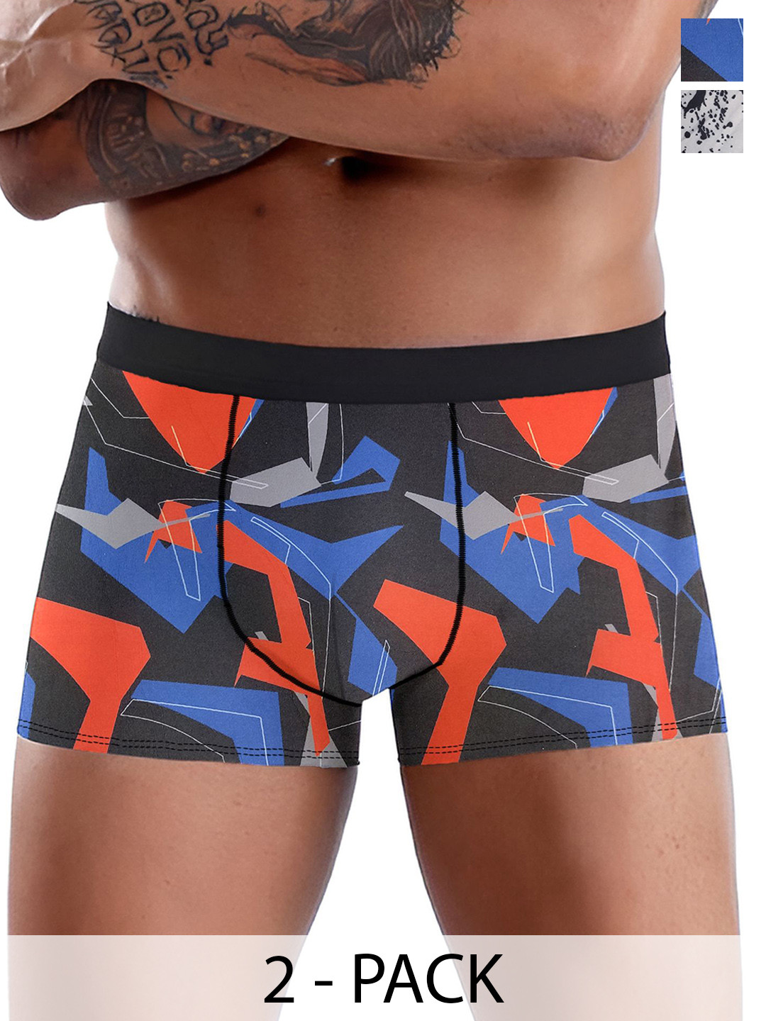 DISPENSER Pack Of 2 Printed Breathability Trunks V14-C17-C18-M