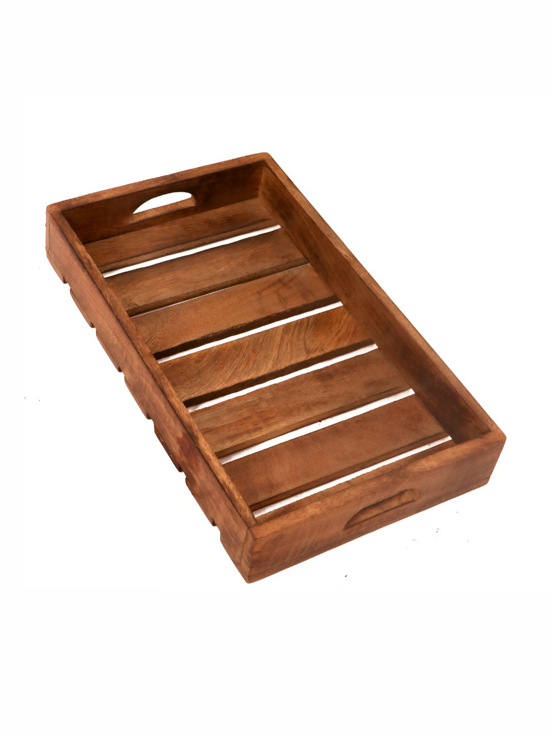 natureCRAFTS Brown Wooden Easy to Clean Serving Tray