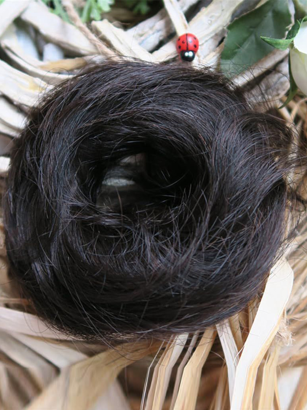 D-Divine Messy Hair Bun Extension - Black