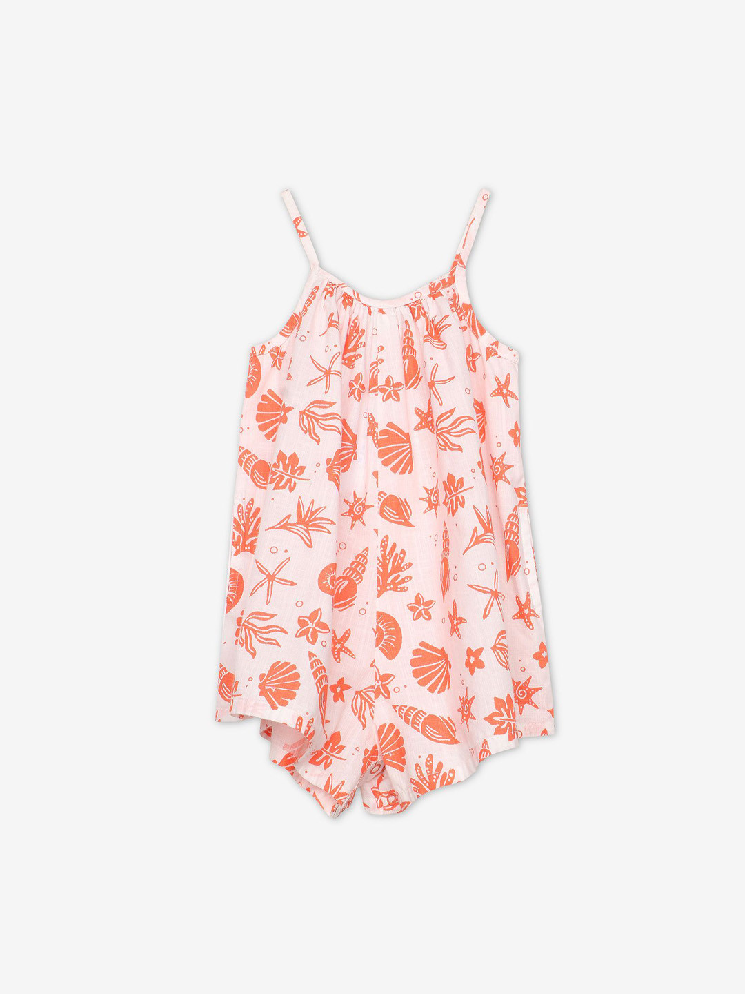 Ed-a-Mamma Baby Infant Girls Printed Pure Cotton Flared Romper