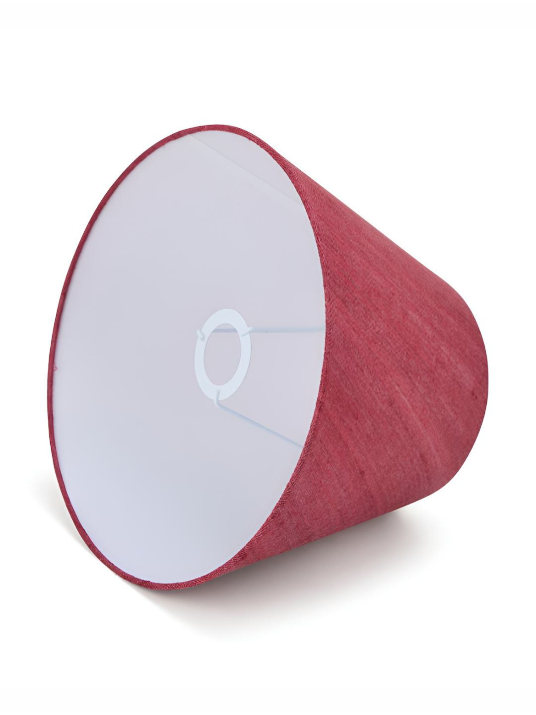 Fabindia Red Cotton Basix Tapered Drum Lampshade