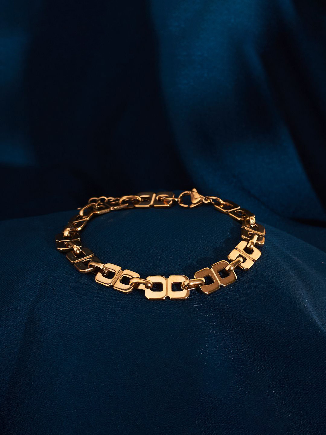 SALTY Stainless Steel Geometric Chain Link Bracelet