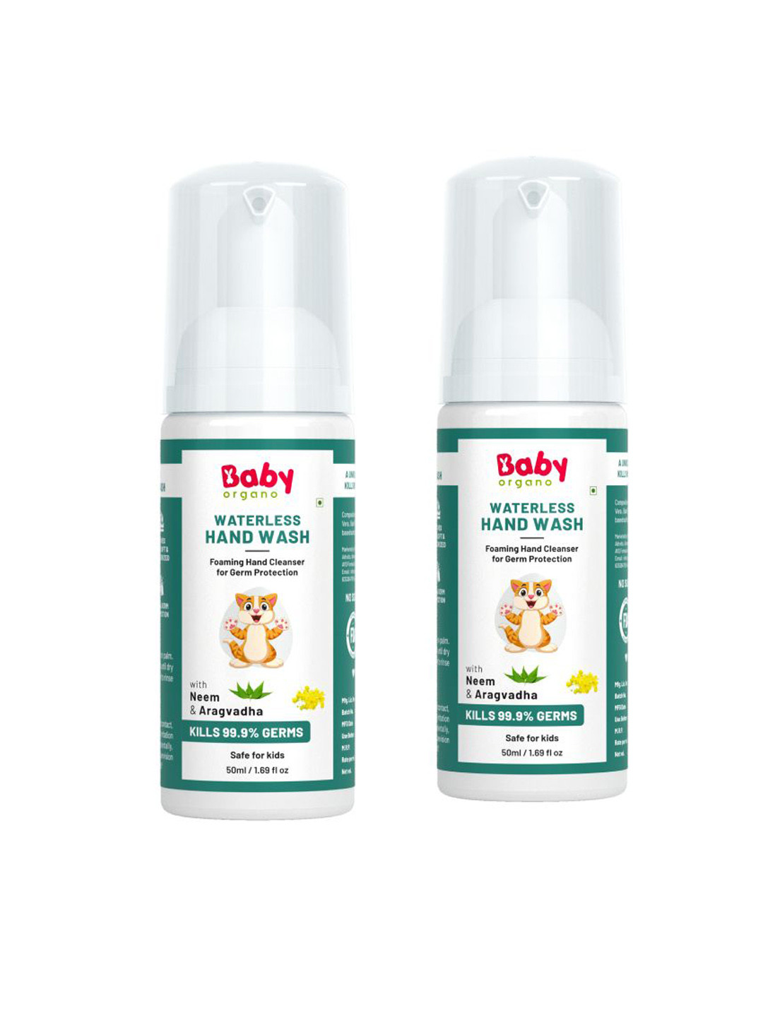 BABYORGANO 2-Pcs Waterless Handwash- 50 ml Each