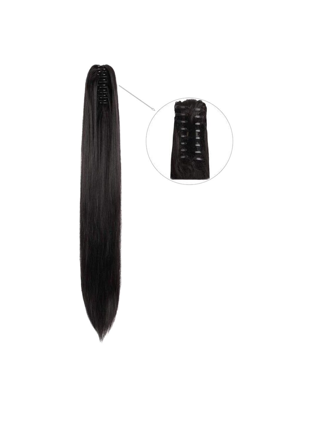 D-Divine Ponytail Synthetic Straight Hair Extension - Black