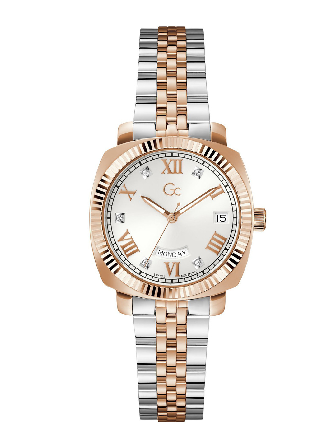 GC GUESS COLLECTION Flair Coussin Lady White Dial Women Analog Watch - Z44003L1MF