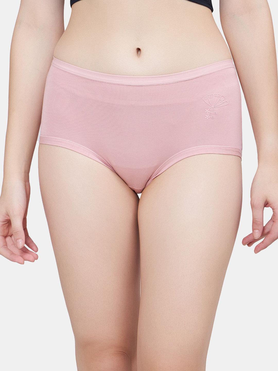PLUMBURY Mid-Rise Hipster Briefs-PLPANTY805PEACHS