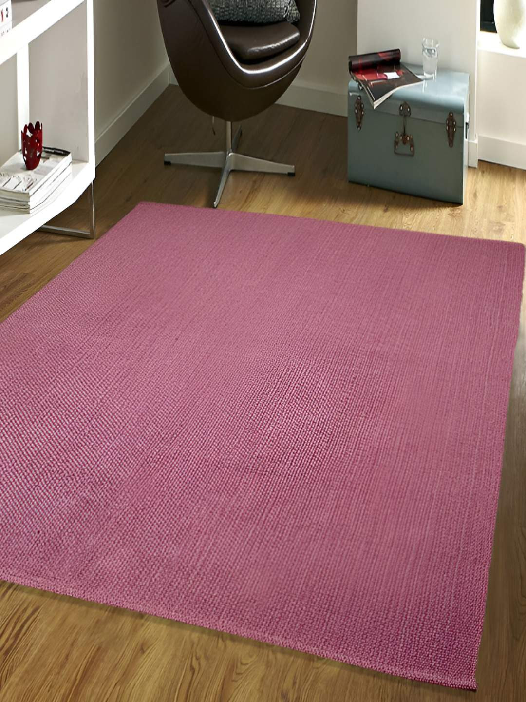 Saral Home Purple Anti Slip Contemporary Cotton Carpets