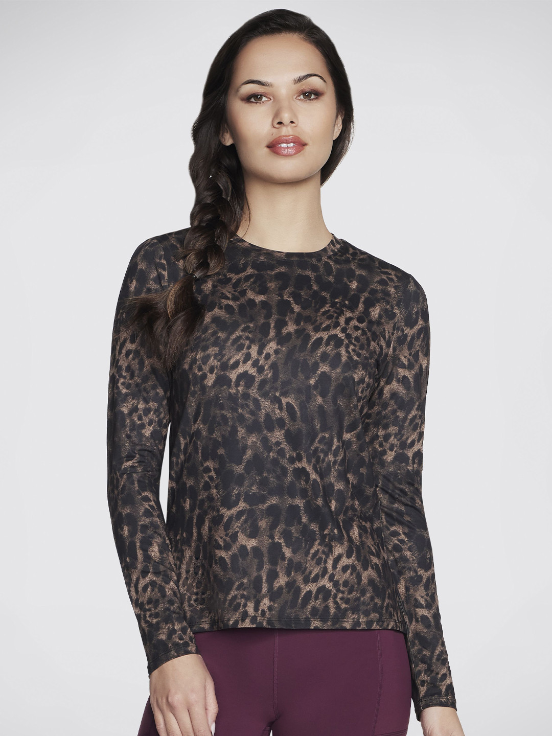 Skechers Women Animal Printed Round Neck Top