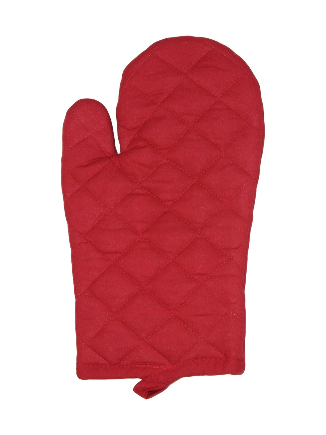 UrbanArts Red Pure Cotton Padded Oven Gloves