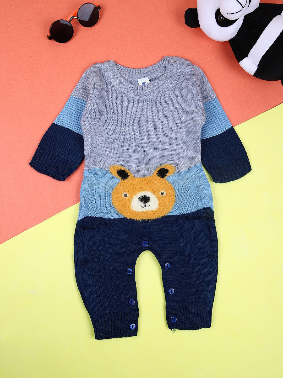 V-Mart Infant Boys Printed Cotton Romper