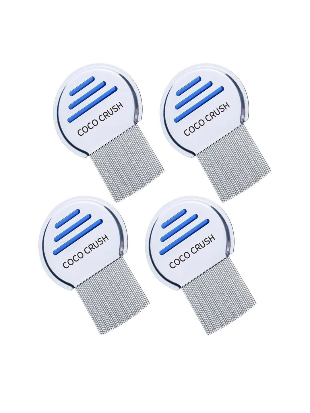 Coco Set Of 4 Stainless Steel Professional Lice Comb