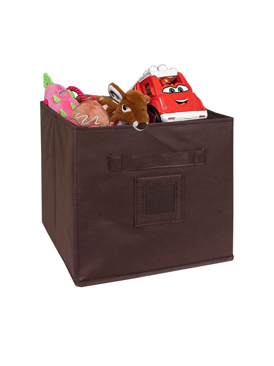 prettykrafts Brown Multi Utility Storage Organiser With Handle