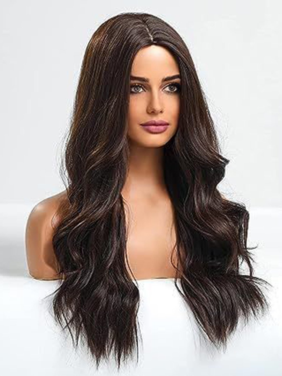 D-Divine Full Head Bob Style Hair Wig - Brown