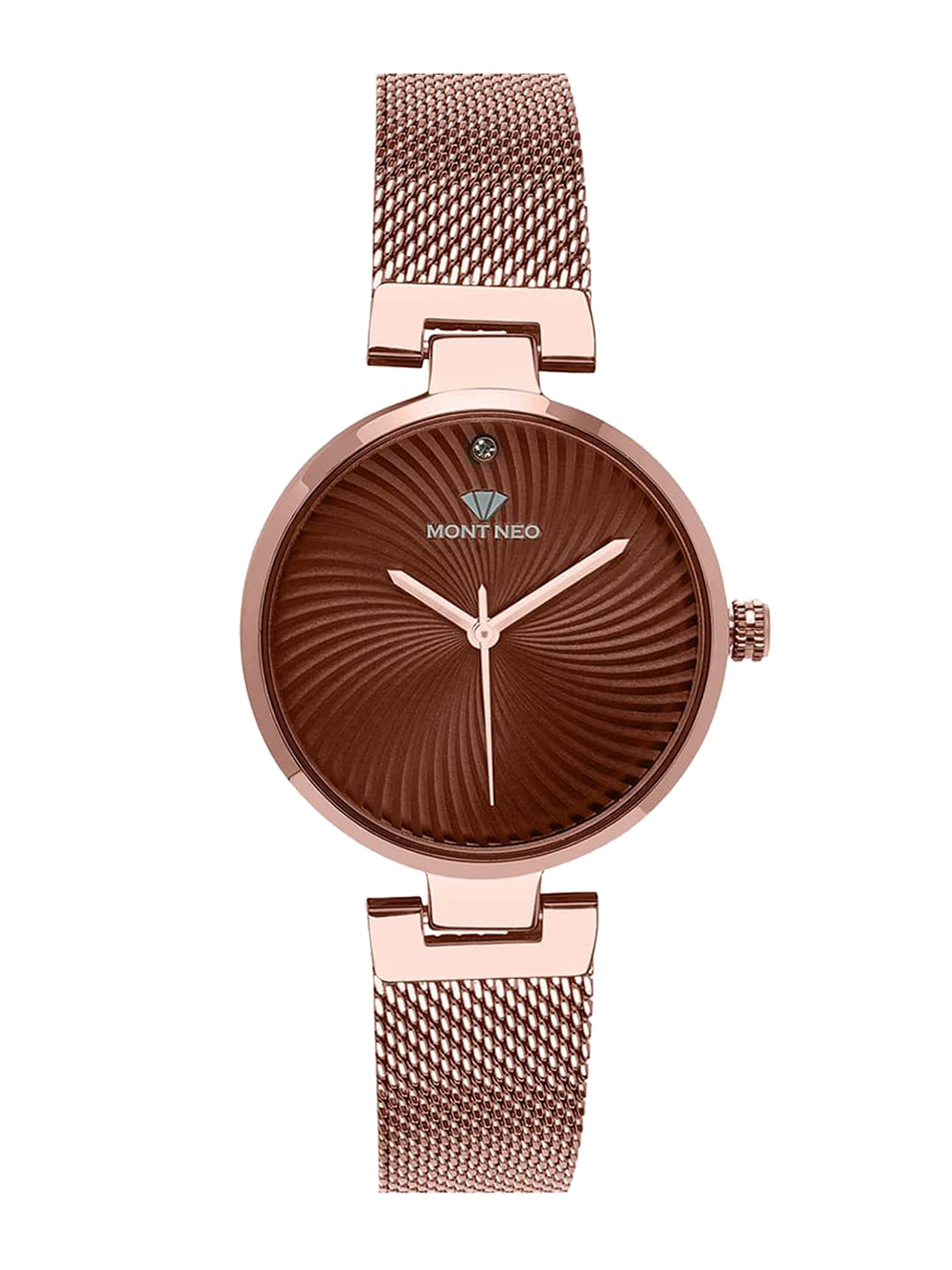 MONT NEO Women Dial & Stainless Steel Bracelet Style Straps Watch 9005T-B6606