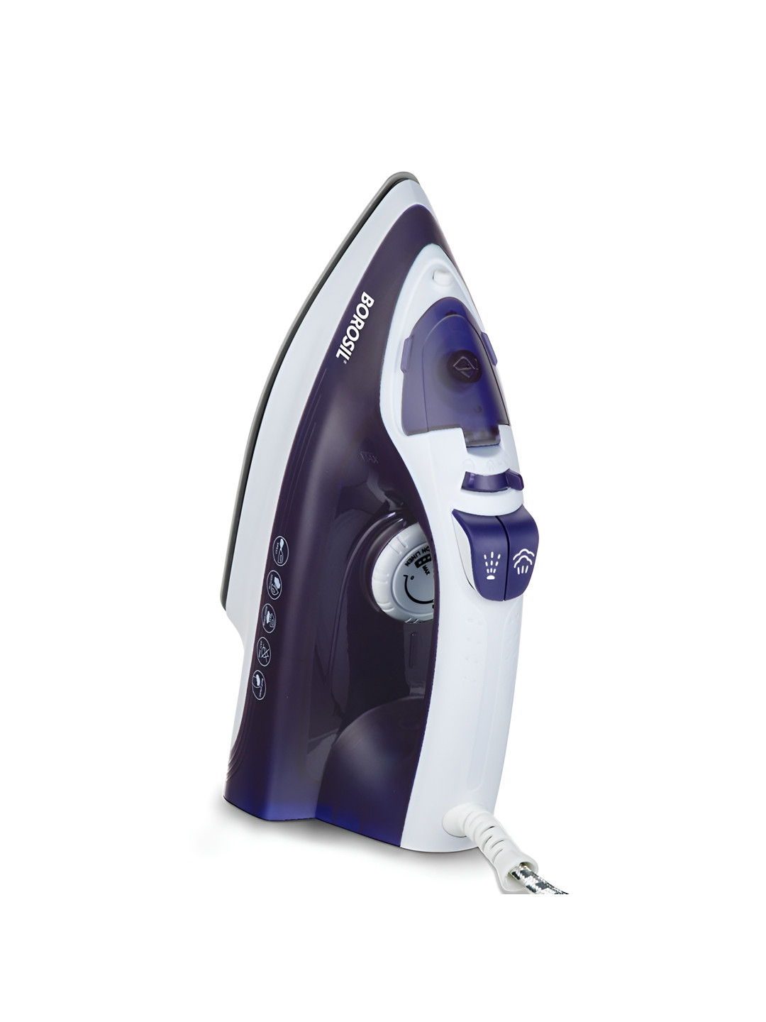 BOROSIL PurpleGlide Purple & White 1600 W Vertical & Horizontal Steam Busting Steam Iron