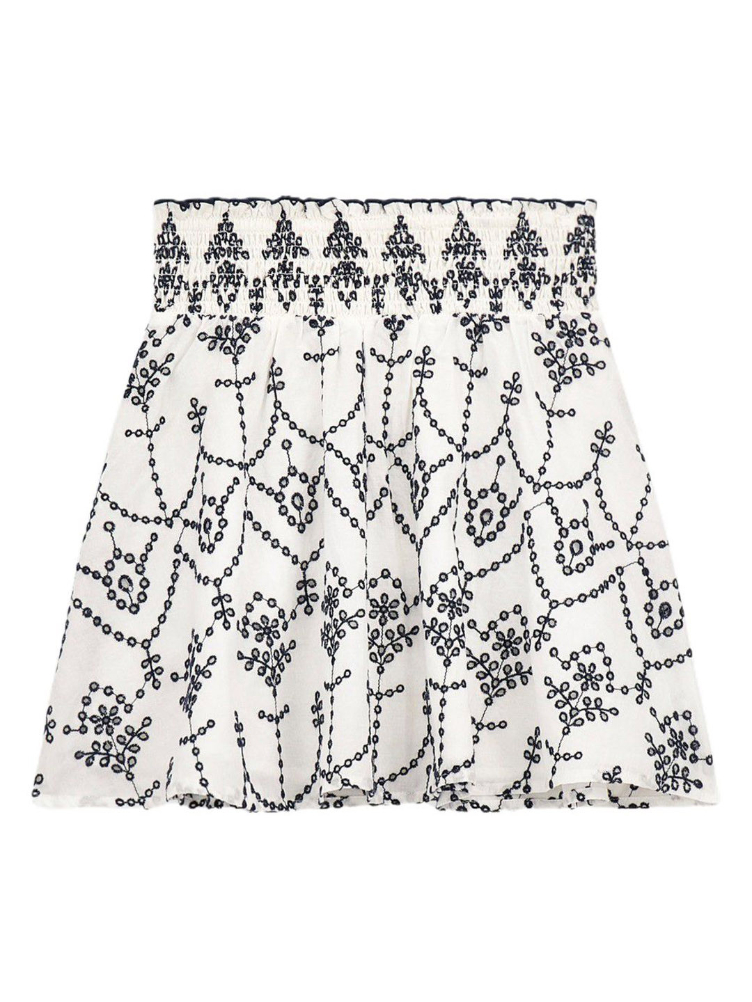 GUESS kids Girls Printed Pure Cotton Flared Above Knee Skirt