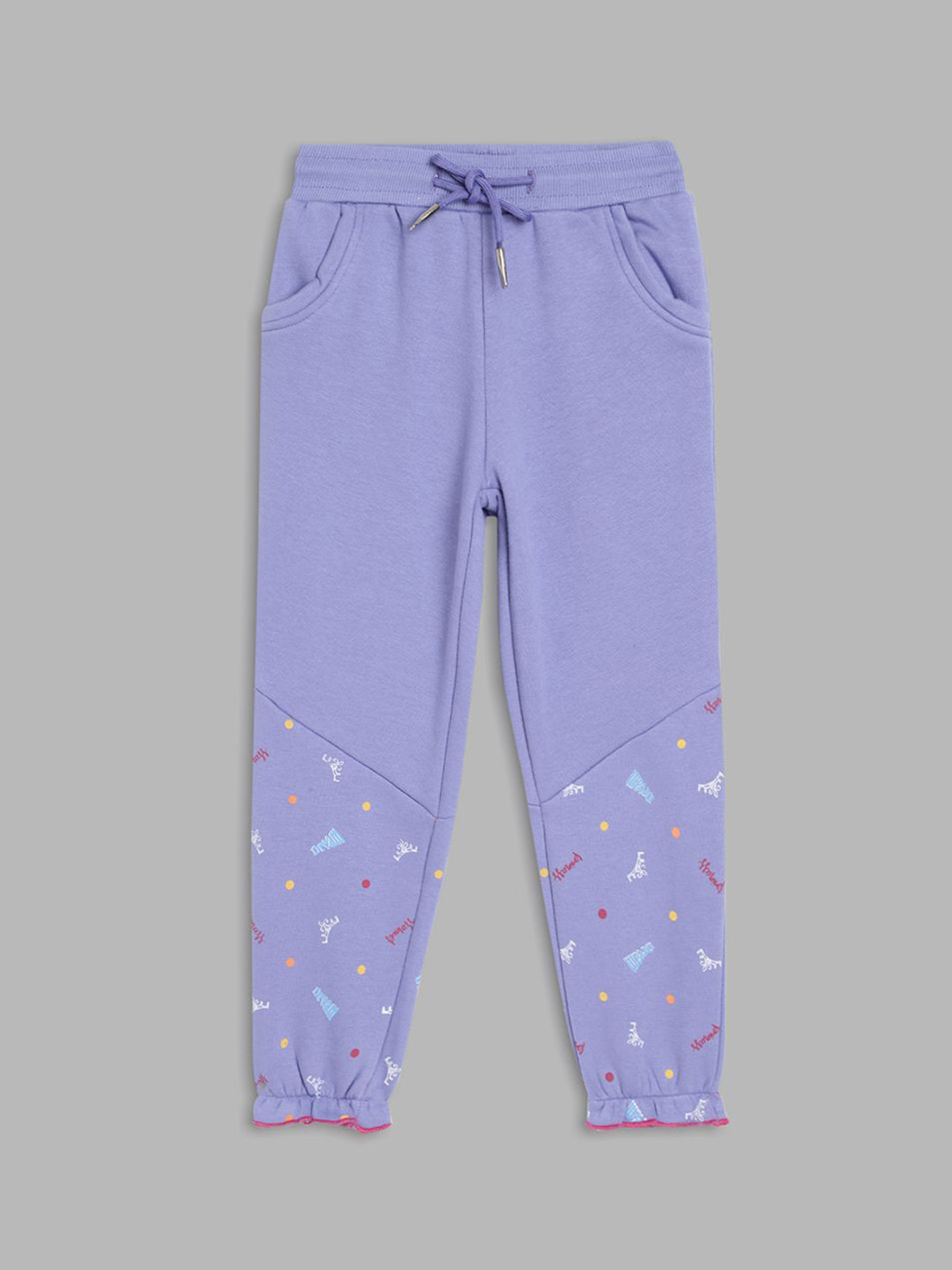 Blue Giraffe Girls Mid-Rise Joggers Trouser