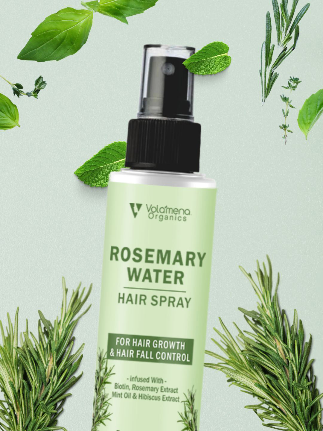 Volamena Rosemary Water Spray With Rosemary, Mint & Biotin - 100 ml